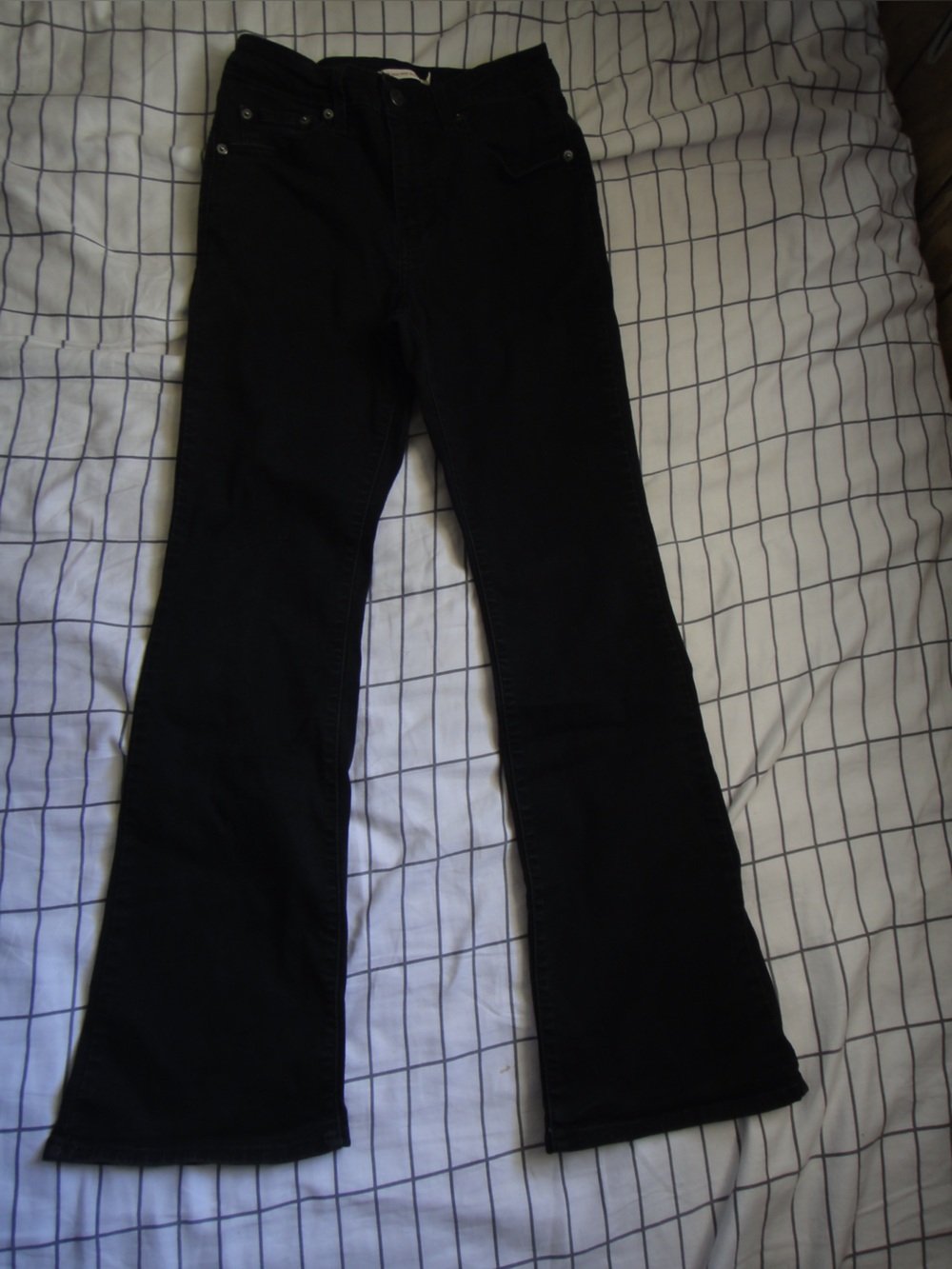 Levi's Black Flare High Rise Jeans